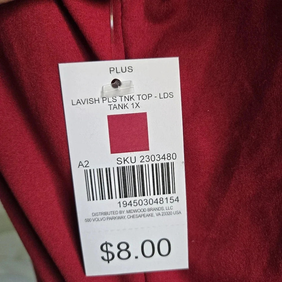 M FASIS | Lavish Cinch Side Tank Top in Red sz 1X - Picture 5 of 10